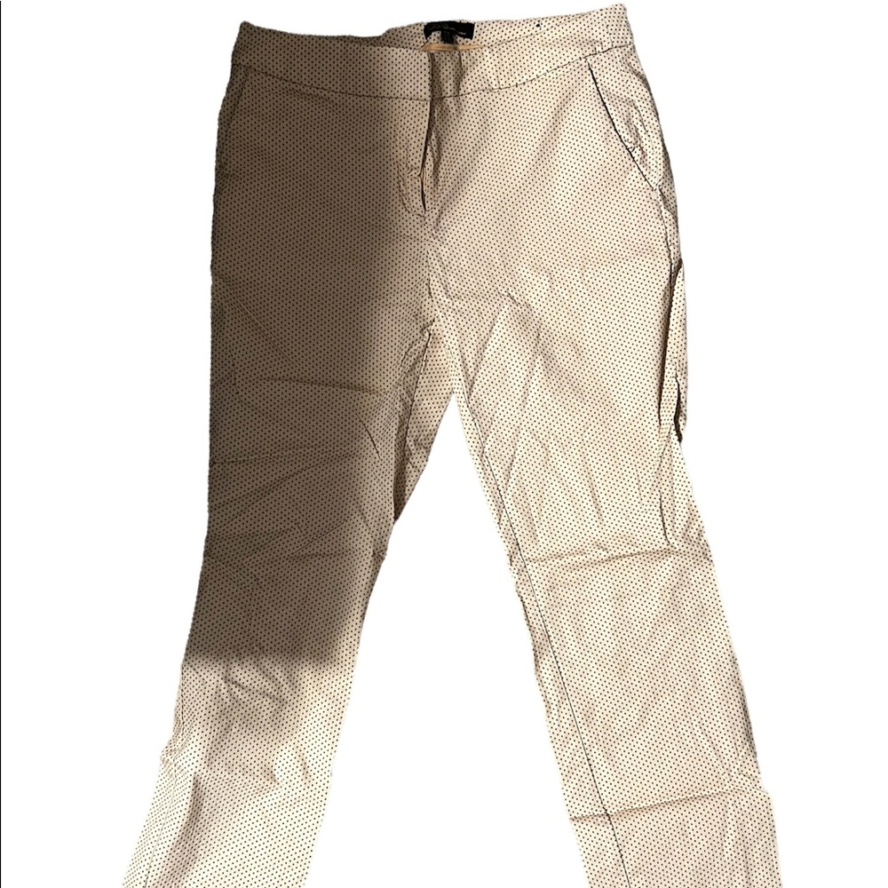 Dalia blush ankle pants with black dots
